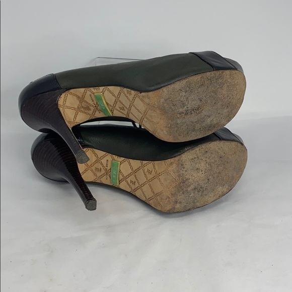 L.A.M.B.Gwen Stefani Sz 8.5 Peep Toe Platform Heel - Picture 10 of 10